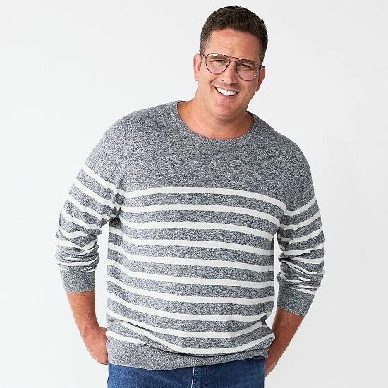 Big & Tall Sonoma Goods For Life® Fine-Gauged Sweater Green 9 Big & Tall Sonoma Goods For Life® Fine-Gauged Sweater Green - Image 7