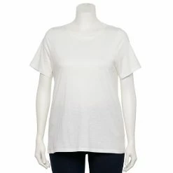 Plus Size Sonoma Goods For Life® Everyday Crewneck Tee Apricot Harvest