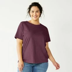 Plus Size Sonoma Goods For Life® Everyday Crewneck Tee Apricot Harvest -Sonoma Goods For Life shop unnamed file 3257