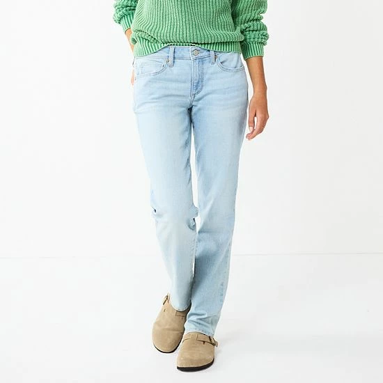 Women's Sonoma Goods For Life® Supersoft Midrise Straight-Leg Jeans Silvia 7 Women's Sonoma Goods For Life® Supersoft Midrise Straight-Leg Jeans Silvia - Image 5