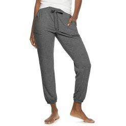 Women's Sonoma Goods For Life® Essential Banded-Bottom Pajama Pants Black