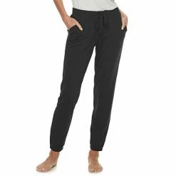 Women's Sonoma Goods For Life® Essential Banded-Bottom Pajama Pants Black -Sonoma Goods For Life shop unnamed file 3289