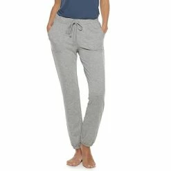 Women's Sonoma Goods For Life® Essential Banded-Bottom Pajama Pants Black -Sonoma Goods For Life shop unnamed file 3293