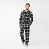 Men's Sonoma Goods For Life® 2-Piece Flannel Pajama Set Black Windowpane -Sonoma Goods For Life shop unnamed file 3333