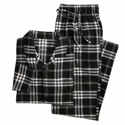 Men's Sonoma Goods For Life® 2-Piece Flannel Pajama Set Black Windowpane -Sonoma Goods For Life shop unnamed file 3335