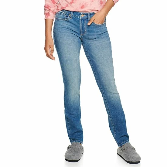 Women's Sonoma Goods For Life® Supersoft Midrise Straight-Leg Jeans Silvia 18 Women's Sonoma Goods For Life® Supersoft Midrise Straight-Leg Jeans Silvia - Image 16