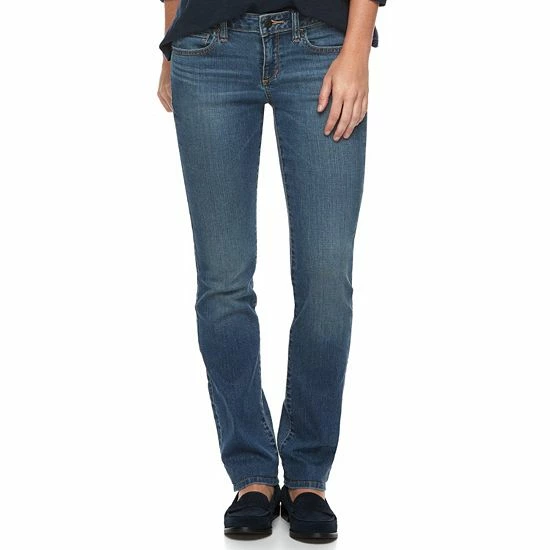 Women's Sonoma Goods For Life® Supersoft Midrise Straight-Leg Jeans Silvia 19 Women's Sonoma Goods For Life® Supersoft Midrise Straight-Leg Jeans Silvia - Image 17