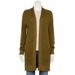 Petite Sonoma Goods For Life® Favorite Long Sleeve Cardigan Black -Sonoma Goods For Life shop unnamed file 3380