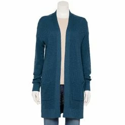 Petite Sonoma Goods For Life® Favorite Long Sleeve Cardigan Black -Sonoma Goods For Life shop unnamed file 3381