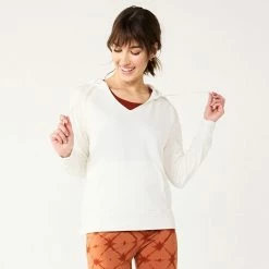 Women's Sonoma Goods For Life® Supersoft Splitneck Hoodie Cream