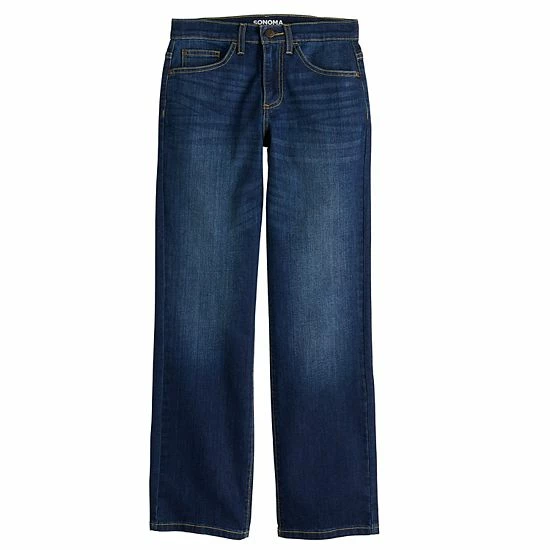 Boys 7-20 Sonoma Goods For Life® Flexwear Loose Straight Jeans Medium Wash 8 Boys 7-20 Sonoma Goods For Life® Flexwear Loose Straight Jeans Medium Wash - Image 6