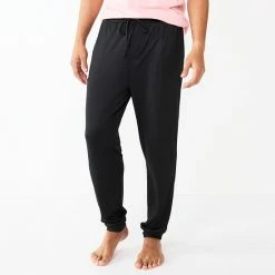 Men's Sonoma Goods For Life® Seriously Soft Jogger Pajama Pants Grey Blue Houndstooth -Sonoma Goods For Life shop unnamed file 3446