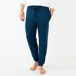 Men's Sonoma Goods For Life® Seriously Soft Jogger Pajama Pants Grey Blue Houndstooth -Sonoma Goods For Life shop unnamed file 3450