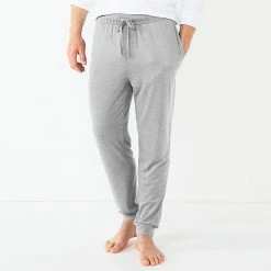 Men's Sonoma Goods For Life® Seriously Soft Jogger Pajama Pants Grey Blue Houndstooth -Sonoma Goods For Life shop unnamed file 3453