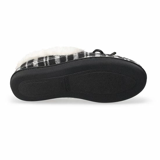 Women's Sonoma Goods For Life® Plaid Felt Moccasin Red Black Plaid 6 Women's Sonoma Goods For Life® Plaid Felt Moccasin Red Black Plaid - Image 4
