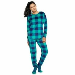 Petite Sonoma Goods For Life® 3-pc. Pajama Top, Pajama Pants & Socks Set Navy Day Dreams -Sonoma Goods For Life shop unnamed file 3535