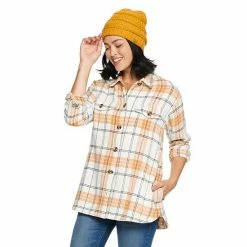 Women's Sonoma Goods For Life® Oversized Shirt Jacket Green Plaid -Sonoma Goods For Life shop unnamed file 3584