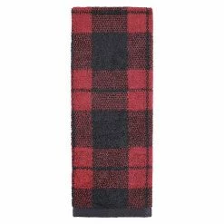 Sonoma Goods For Life® Buffalo Check Ultimate Bath Towel Red And Black