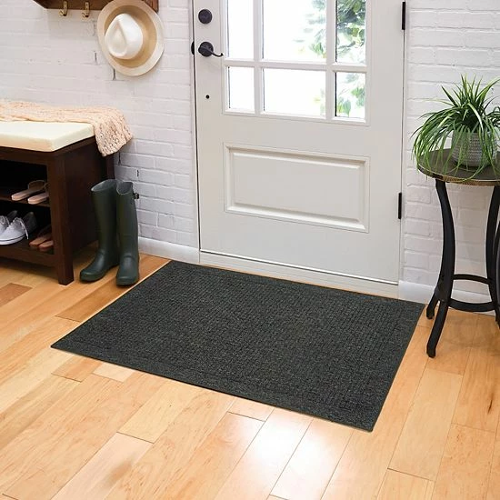 Sonoma Goods For Life® Sawyer Ridge Framed Striped Accent Kitchen Rug Charcoal 4 Sonoma Goods For Life® Sawyer Ridge Framed Striped Accent Kitchen Rug Charcoal - Image 2