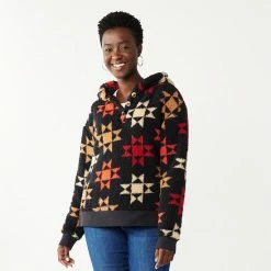 Women's Sonoma Goods For Life® Henley Sherpa Hoodie Mauve -Sonoma Goods For Life shop unnamed file 3661