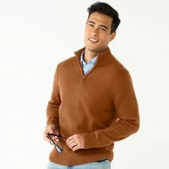 Men's Sonoma Goods For Life® Quarter-Zip Sweater Black -Sonoma Goods For Life shop unnamed file 367