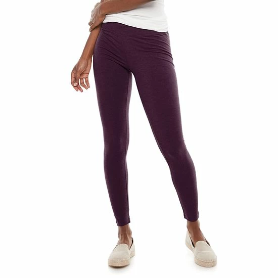 Petite Sonoma Goods For Life® Essential Leggings Dark Dusty Heather 17 Petite Sonoma Goods For Life® Essential Leggings Dark Dusty Heather - Image 15