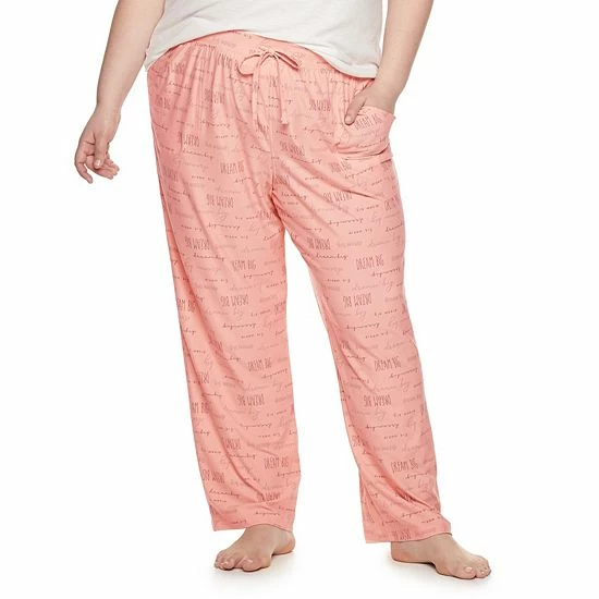 Plus Size Sonoma Goods For Life® Knit Pajama Pants Black Cat 10 Plus Size Sonoma Goods For Life® Knit Pajama Pants Black Cat - Image 8