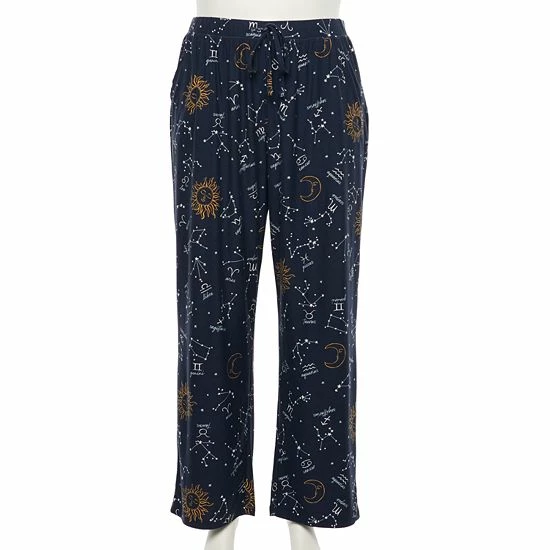 Plus Size Sonoma Goods For Life® Knit Pajama Pants Black Cat 12 Plus Size Sonoma Goods For Life® Knit Pajama Pants Black Cat - Image 10