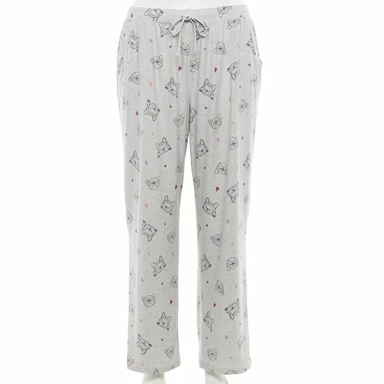 Plus Size Sonoma Goods For Life® Knit Pajama Pants Black Cat 14 Plus Size Sonoma Goods For Life® Knit Pajama Pants Black Cat - Image 12