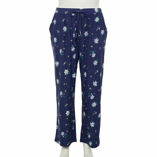 Plus Size Sonoma Goods For Life® Knit Pajama Pants Black Cat 18 Plus Size Sonoma Goods For Life® Knit Pajama Pants Black Cat - Image 16