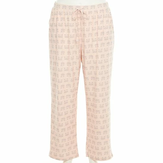 Plus Size Sonoma Goods For Life® Knit Pajama Pants Black Cat 19 Plus Size Sonoma Goods For Life® Knit Pajama Pants Black Cat - Image 17