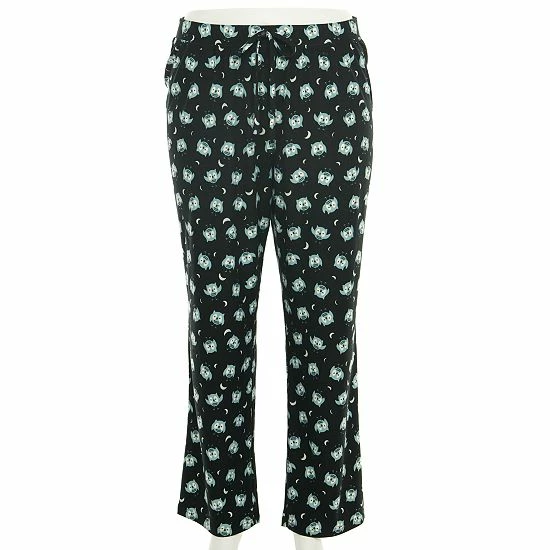 Plus Size Sonoma Goods For Life® Knit Pajama Pants Black Cat 20 Plus Size Sonoma Goods For Life® Knit Pajama Pants Black Cat - Image 18