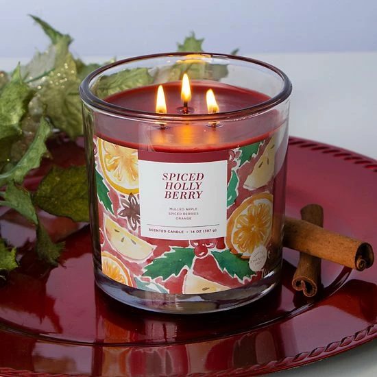 Sonoma Goods For Life® Spiced Holly Berry 14-oz. Candle Jar 4 Sonoma Goods For Life® Spiced Holly Berry 14-oz. Candle Jar - Image 2