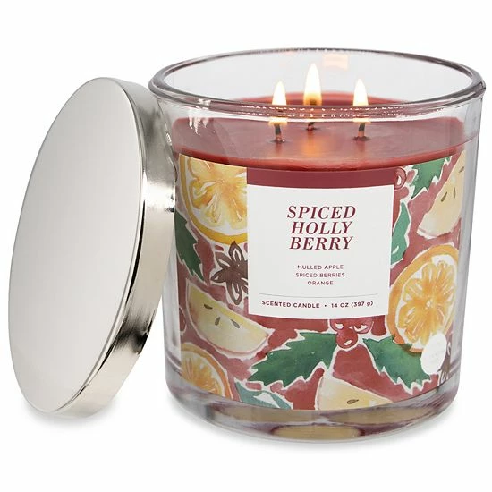 Sonoma Goods For Life® Spiced Holly Berry 14-oz. Candle Jar 5 Sonoma Goods For Life® Spiced Holly Berry 14-oz. Candle Jar - Image 3