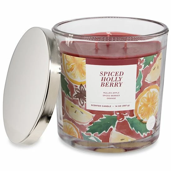 Sonoma Goods For Life® Spiced Holly Berry 14-oz. Candle Jar 6 Sonoma Goods For Life® Spiced Holly Berry 14-oz. Candle Jar - Image 4
