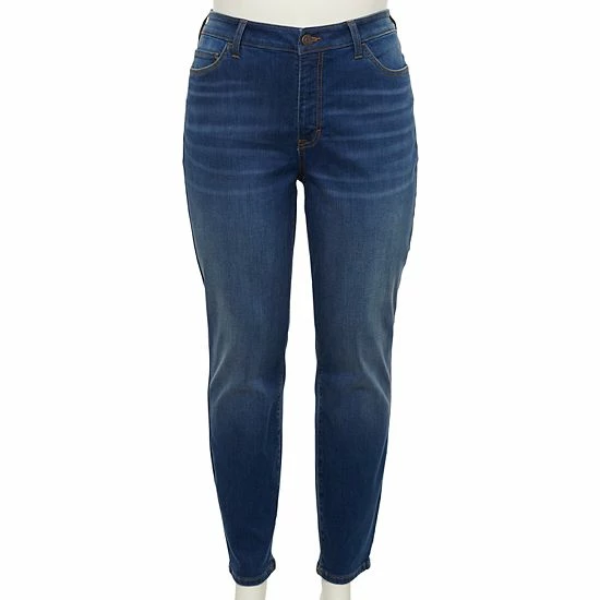 Plus Size Sonoma Goods For Life® Favorite Midrise Skinny Jeans Olive 4 Plus Size Sonoma Goods For Life® Favorite Midrise Skinny Jeans Olive - Image 2