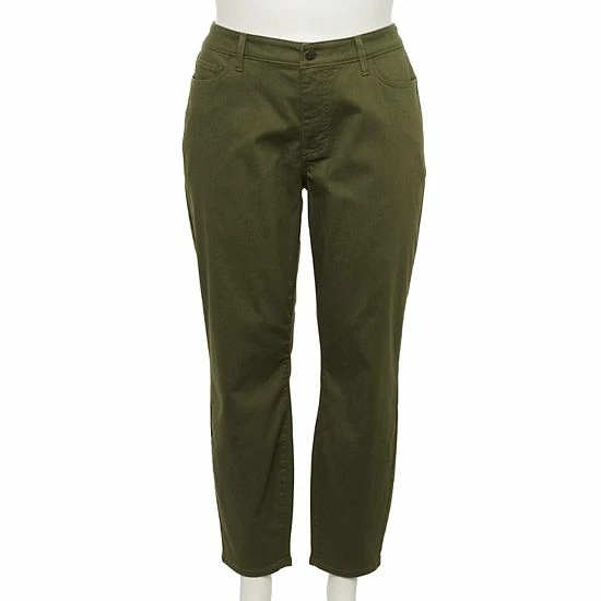 Plus Size Sonoma Goods For Life® Favorite Midrise Skinny Jeans Olive 6 Plus Size Sonoma Goods For Life® Favorite Midrise Skinny Jeans Olive - Image 4