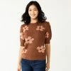 Women's Sonoma Goods For Life® Texted Flower Print Sweater Ivory Gray Daisy -Sonoma Goods For Life shop unnamed file 3745