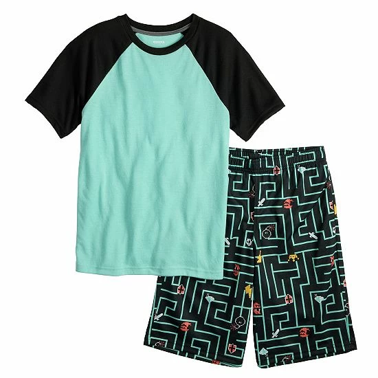 Boys 5-16 Sonoma Goods For Life® Top & Shorts Pajama Set Blue Wildlife 9 Boys 5-16 Sonoma Goods For Life® Top & Shorts Pajama Set Blue Wildlife - Image 7