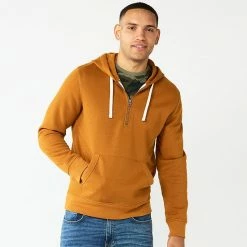 Men's Sonoma Goods For Life® Quarter-Zip Hoodie Green -Sonoma Goods For Life shop unnamed file 3891
