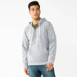 Men's Sonoma Goods For Life® Quarter-Zip Hoodie Green -Sonoma Goods For Life shop unnamed file 3892