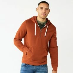 Men's Sonoma Goods For Life® Quarter-Zip Hoodie Green -Sonoma Goods For Life shop unnamed file 3895