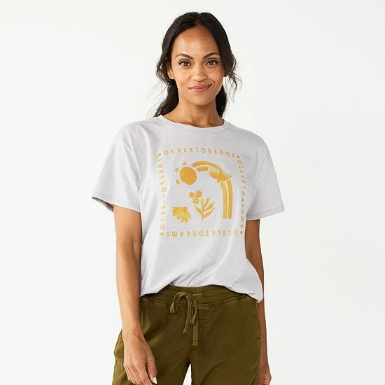 Women's Sonoma Goods For Life® Relaxed Graphic Tee Purple Cosmic Hand 13 Women's Sonoma Goods For Life® Relaxed Graphic Tee Purple Cosmic Hand - Image 11