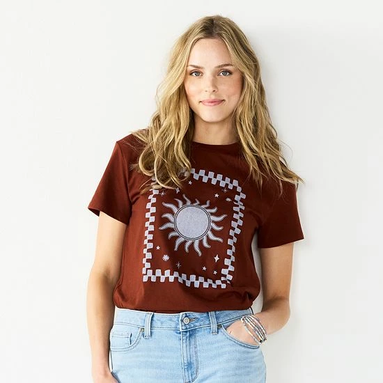 Women's Sonoma Goods For Life® Relaxed Graphic Tee Purple Cosmic Hand 15 Women's Sonoma Goods For Life® Relaxed Graphic Tee Purple Cosmic Hand - Image 13