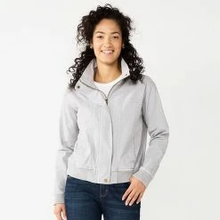 Women's Sonoma Goods For Life® Shrunken Jacket Dark Gray -Sonoma Goods For Life shop unnamed file 3944