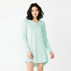 Women's Sonoma Goods For Life® Knit Henley Long Sleeve Sleepshirt Medium Charcoal 14 Women's Sonoma Goods For Life® Knit Henley Long Sleeve Sleepshirt Medium Charcoal -Sonoma Goods For Life shop unnamed file 3950