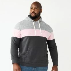 Big & Tall Sonoma Goods For Life Colorblock Hoodie Blue Green Block -Sonoma Goods For Life shop unnamed file 3974