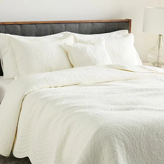 Sonoma Goods For Life® Heritage Solid Bedspread Or Sham Beige 6 Sonoma Goods For Life® Heritage Solid Bedspread Or Sham Beige - Image 4