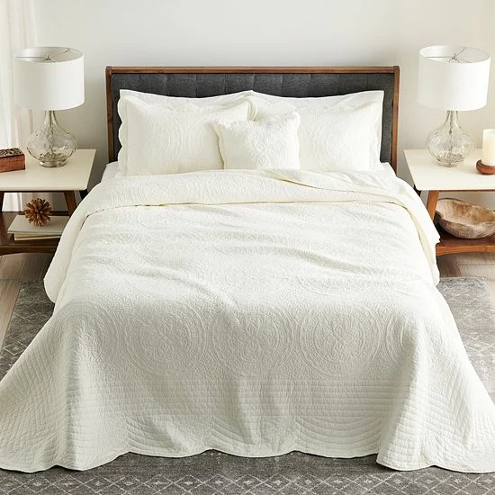 Sonoma Goods For Life® Heritage Solid Bedspread Or Sham Beige 8 Sonoma Goods For Life® Heritage Solid Bedspread Or Sham Beige - Image 6