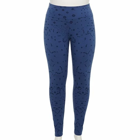 Plus Size Sonoma Goods For Life® Midrise Leggings Gray Geo Floral 22 Plus Size Sonoma Goods For Life® Midrise Leggings Gray Geo Floral - Image 20